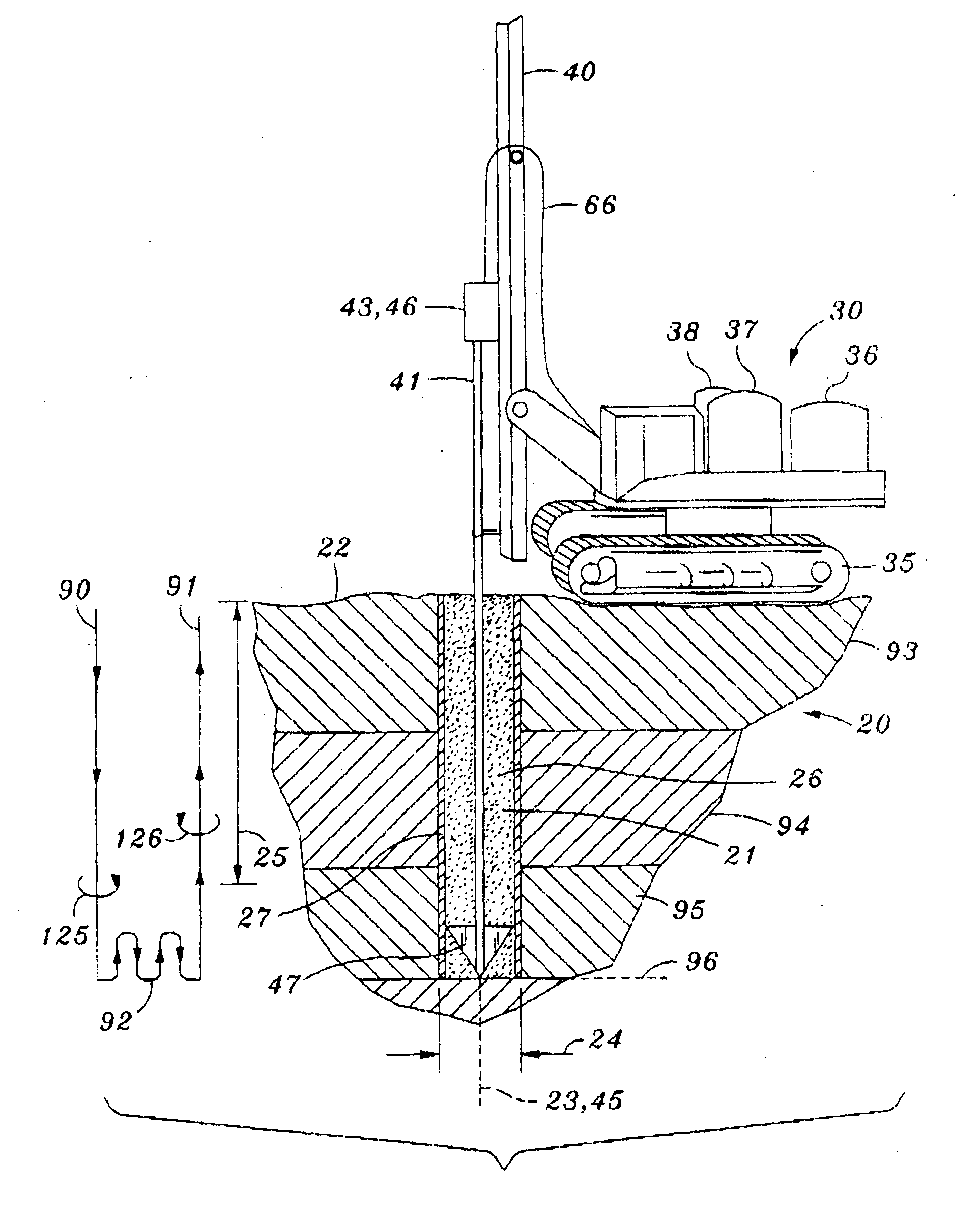 In-situ pilings with consistent properties from top to bottom and minimal voids