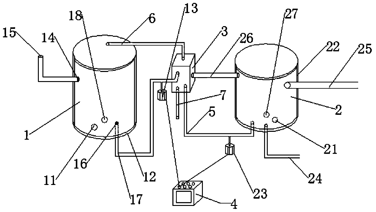 System for intelligently recovering heat of waste hot water in residential area