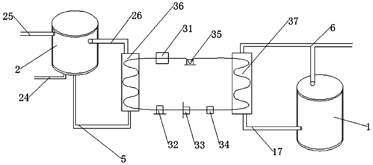 System for intelligently recovering heat of waste hot water in residential area