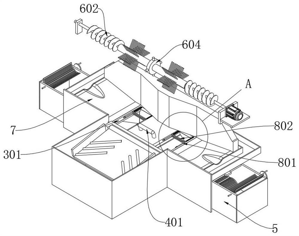 Waste wool processing and recycling device for garment production