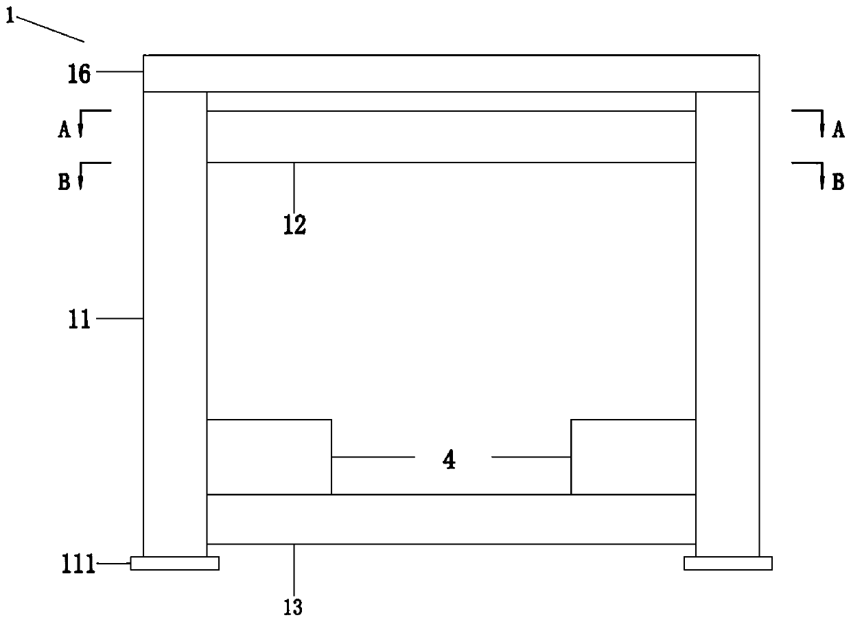 Horizontal unidirectional vibration table with adjustable amplitude and frequency