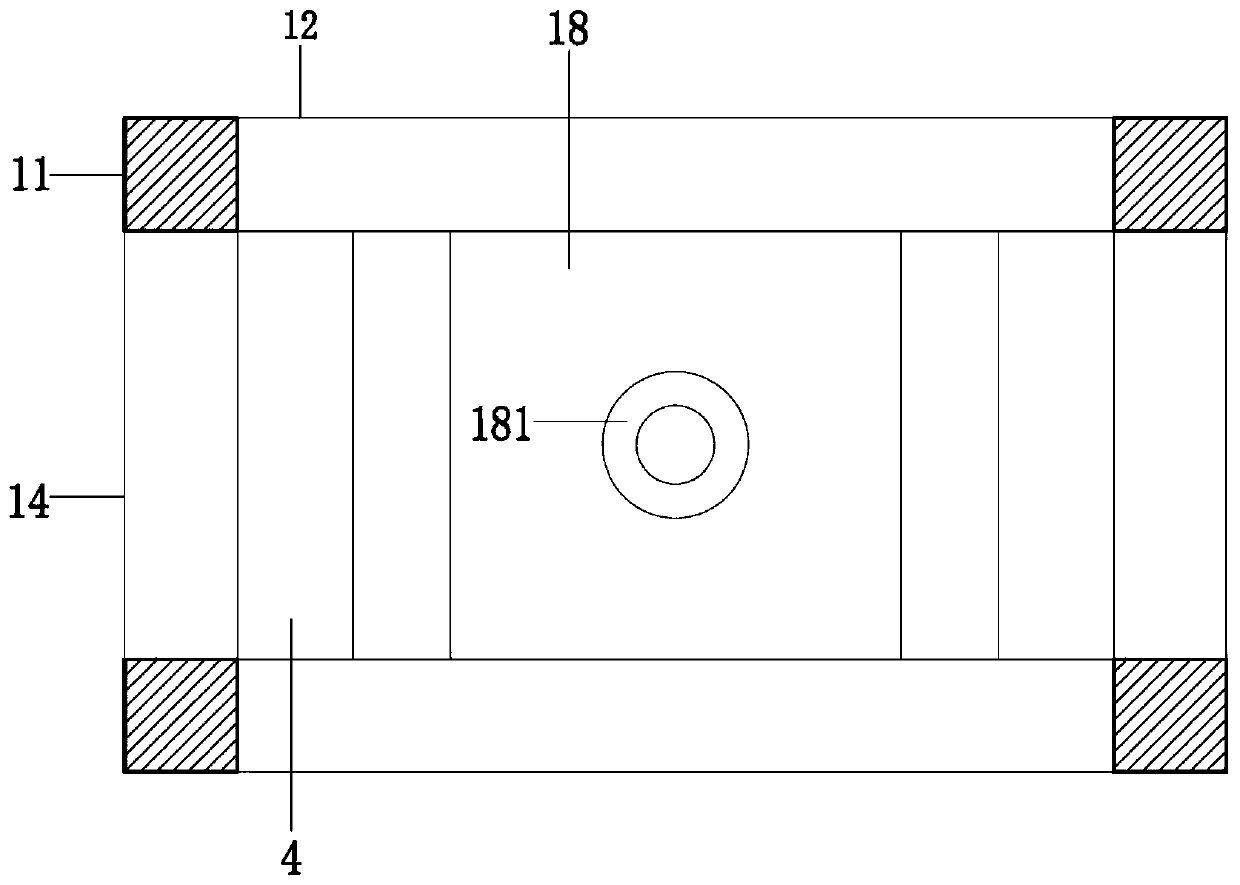 Horizontal unidirectional vibration table with adjustable amplitude and frequency