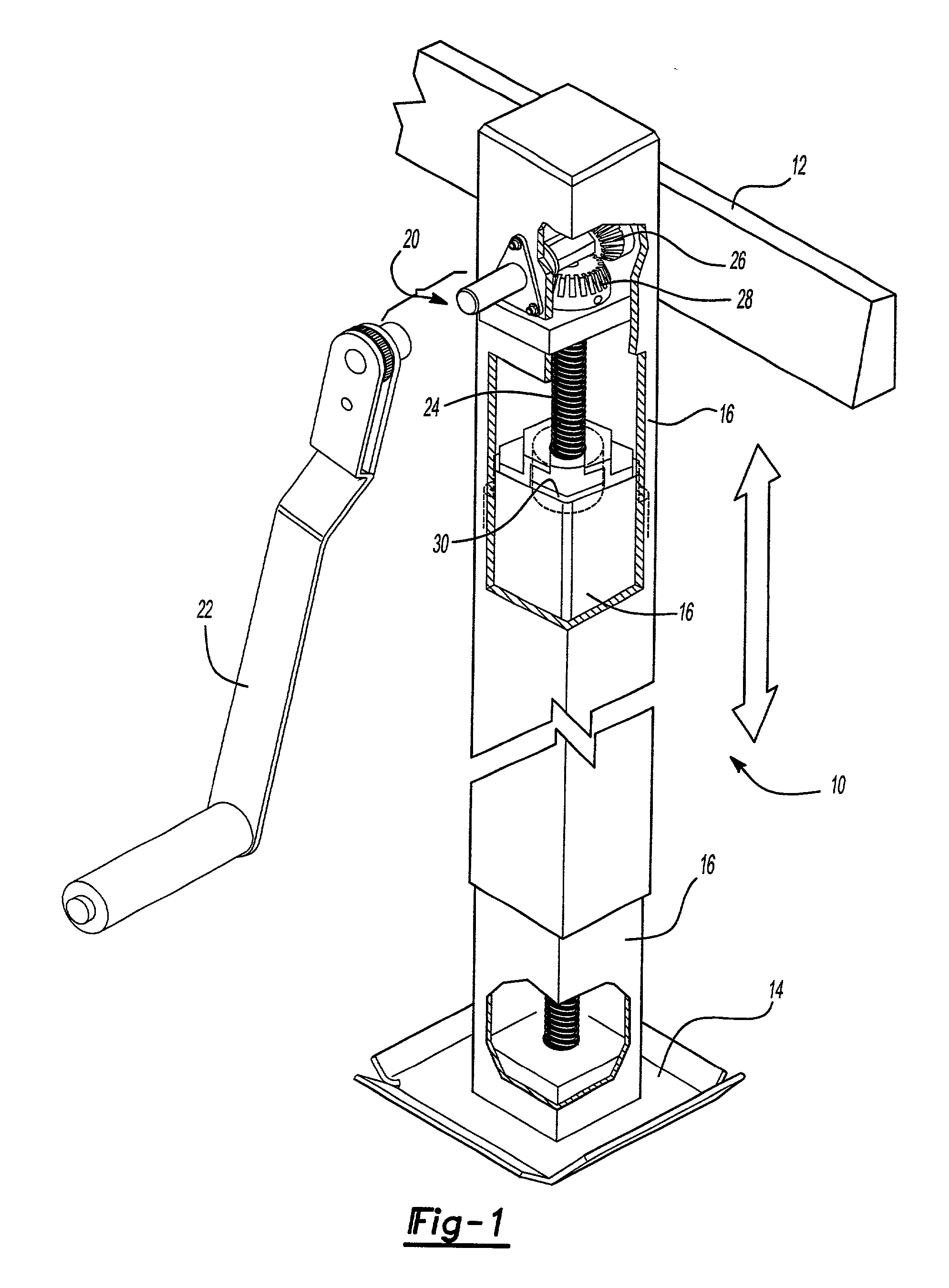 Screw nut holder for heavy-duty jack assembly