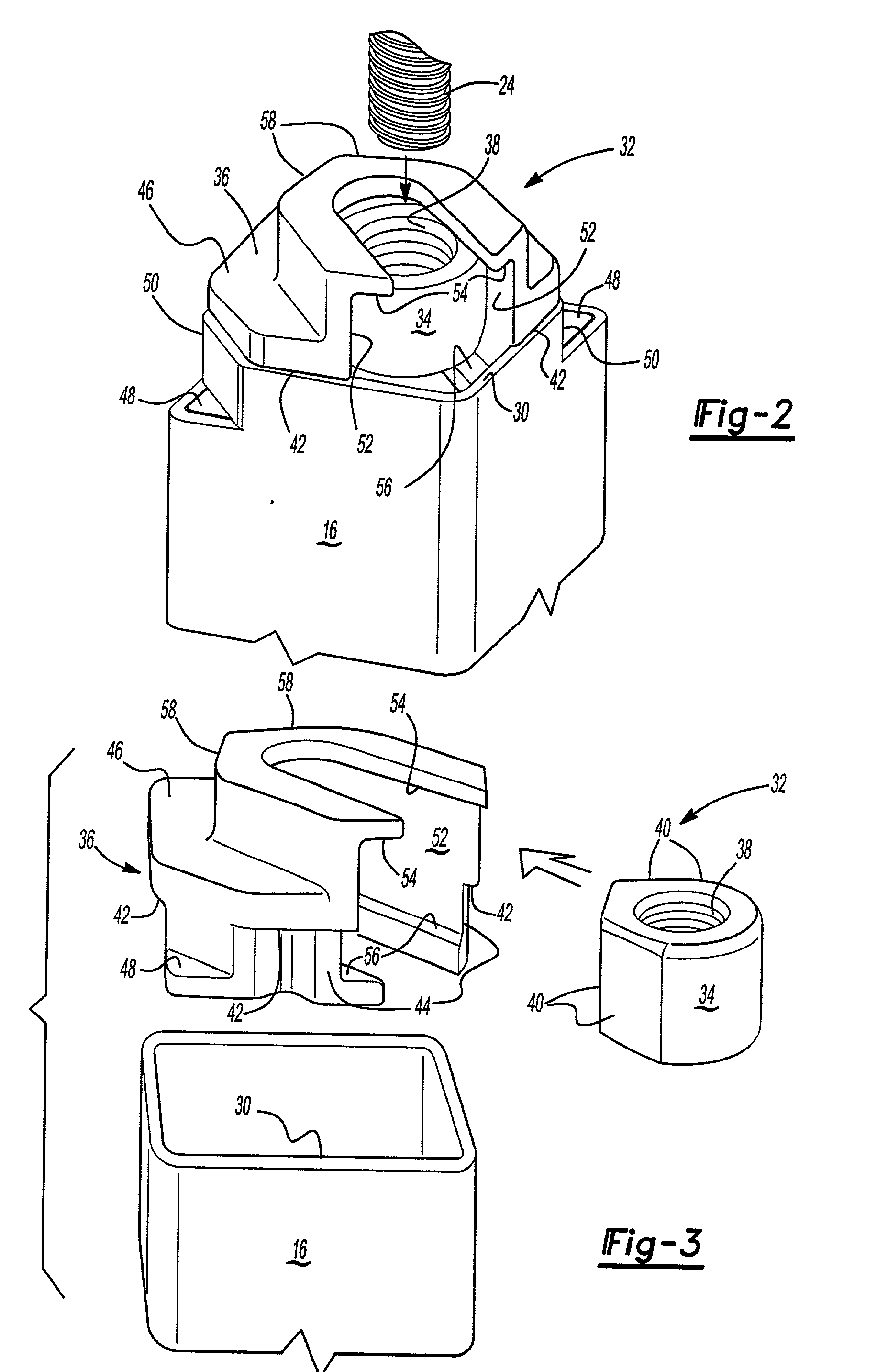 Screw nut holder for heavy-duty jack assembly