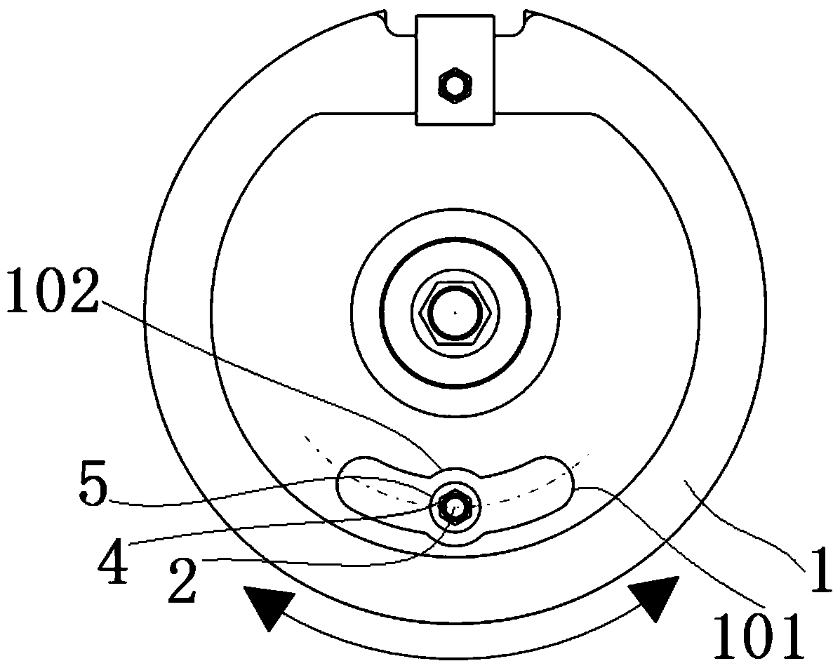 A rotating part limit mechanism and its use method