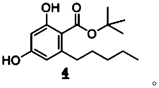 Cannabidiol intermediate and preparation method and application thereof