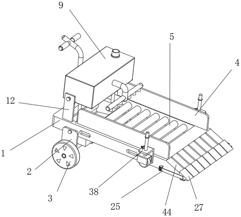 Areca taro digging equipment with soil stripping function