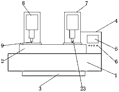 Hardware industry lateral tapping device and detecting method