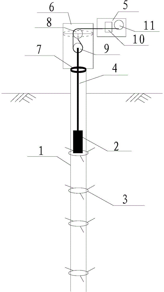 Ground foundation settlement monitoring system