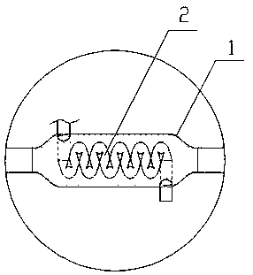 Sterilization and disinfection system of exhaust pipe of negative-pressure ambulance