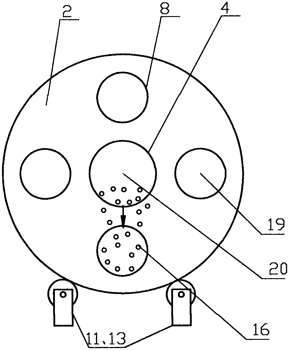 Annular multi-tube pyrolysis oil sludge and waste tire waste plastic domestic garbage reaction device