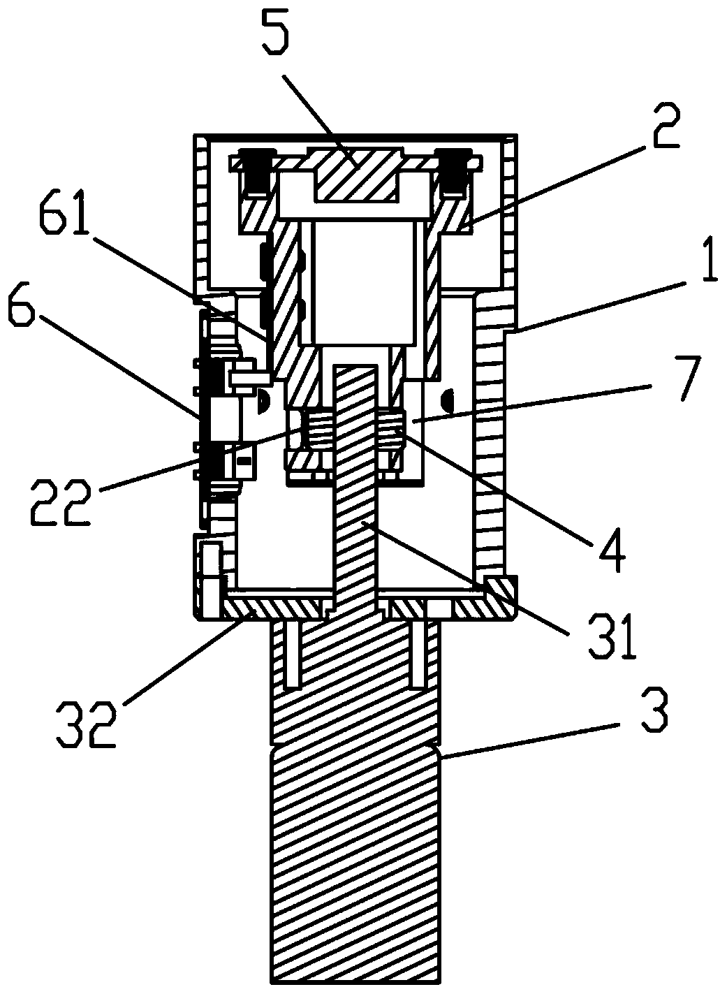 Fundus camera focusing structure