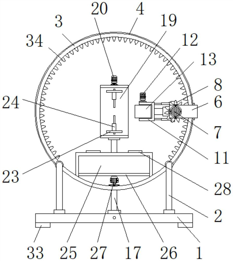 Resin base polishing device for resin toy processing