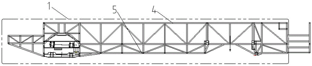 A parallel three-truss full load passenger car body structure