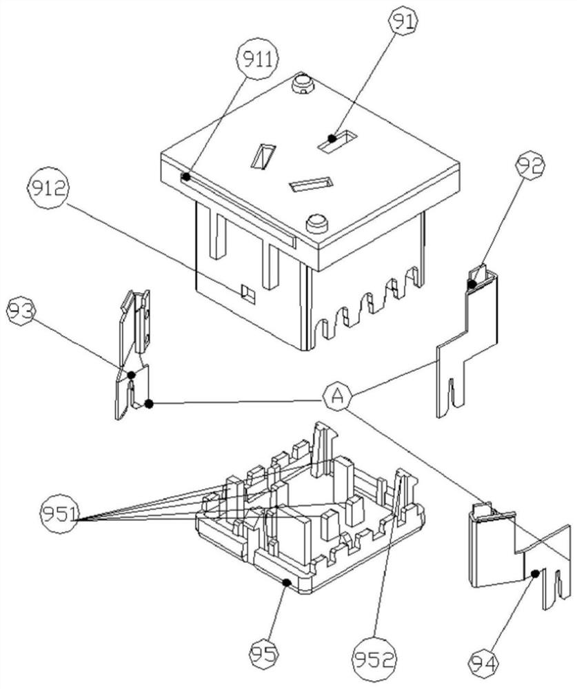 Copper sheet clamping groove