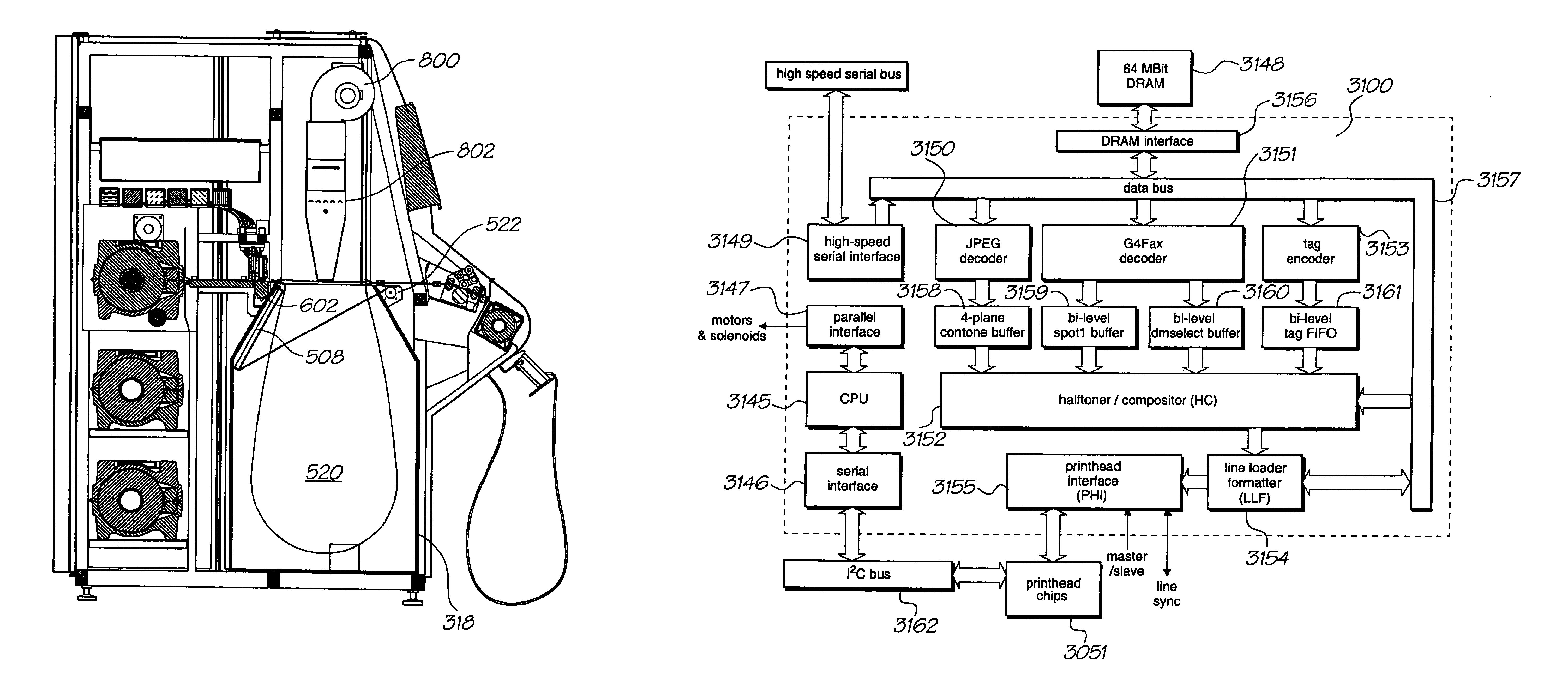 In-line dryer for a printer