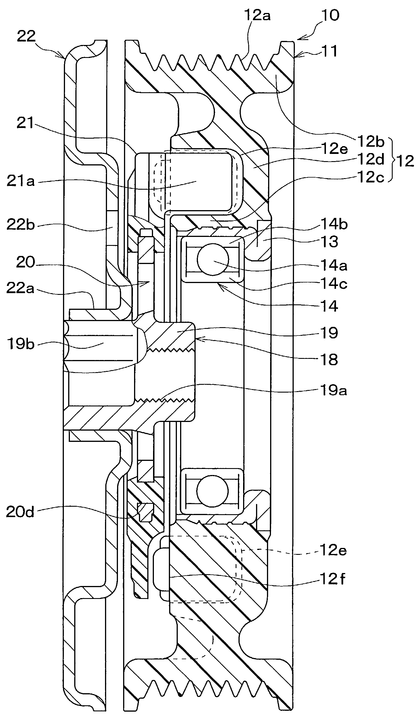 Torque transmission device having torque limiter