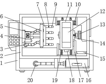 A file punching and binding device with protective mechanism based on economical management