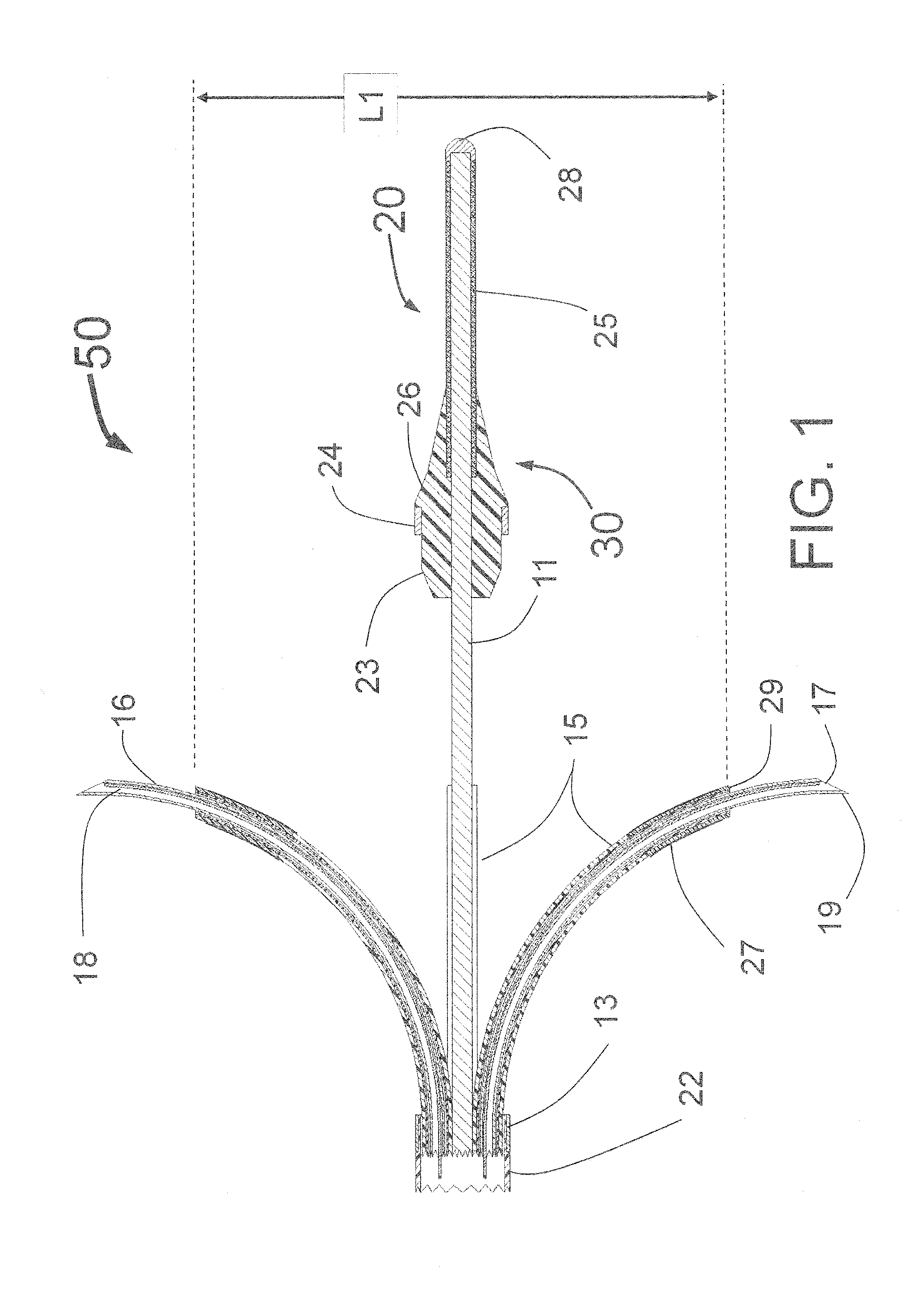 Peri-vascular tissue ablation catheter with unique injection fitting