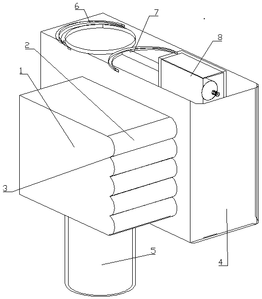 Fast flower harvesting device and harvesting method thereof