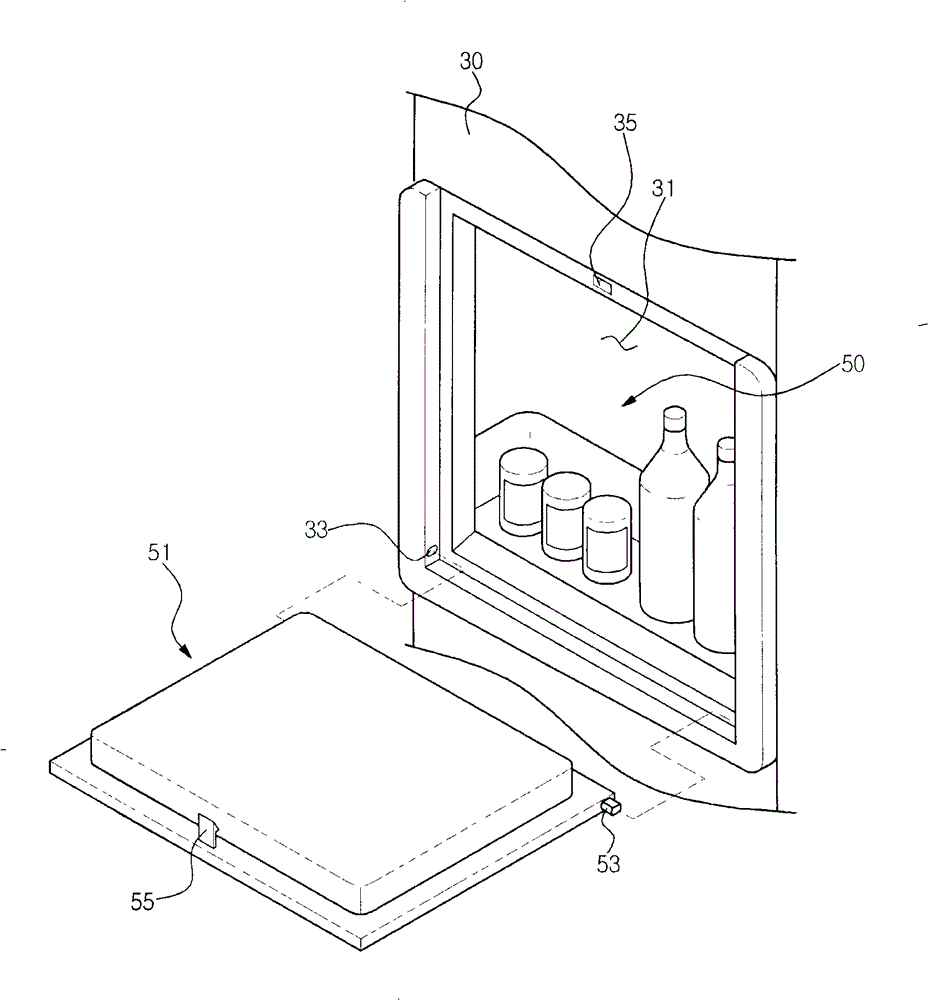 Damping unit and refrigerator with the same