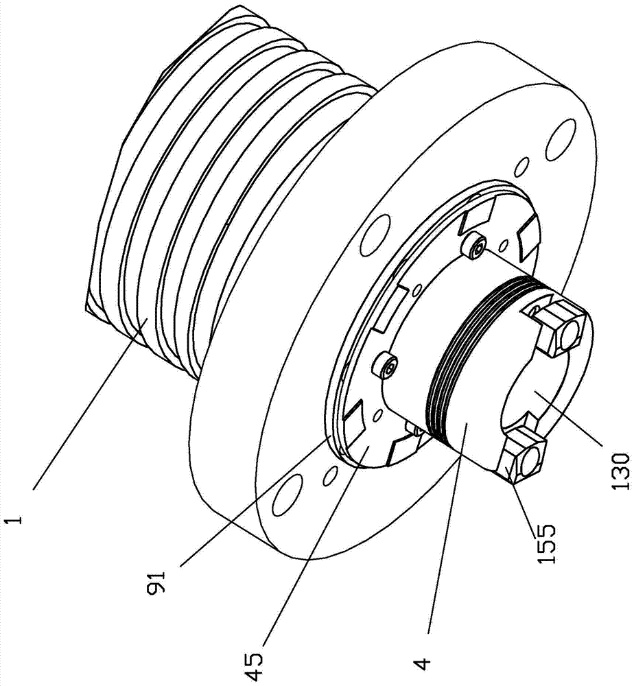 The integrated composite spindle of the milling and turning composite machining center