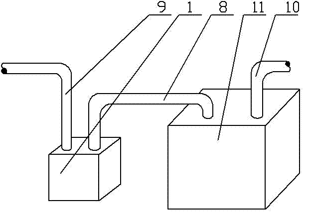 Self-closing and anti-liquid impact device for air-cooled heat pump air conditioner