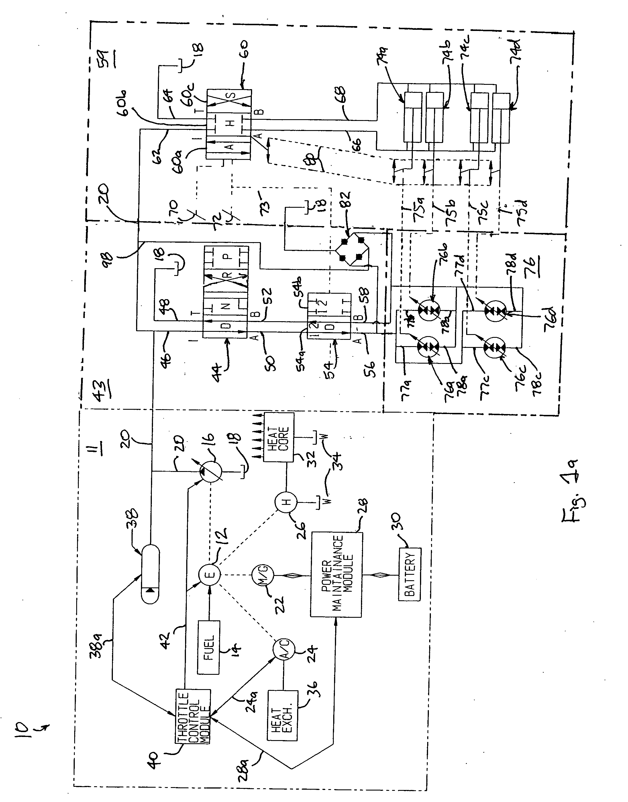 Hydraulic hybrid powertrain system