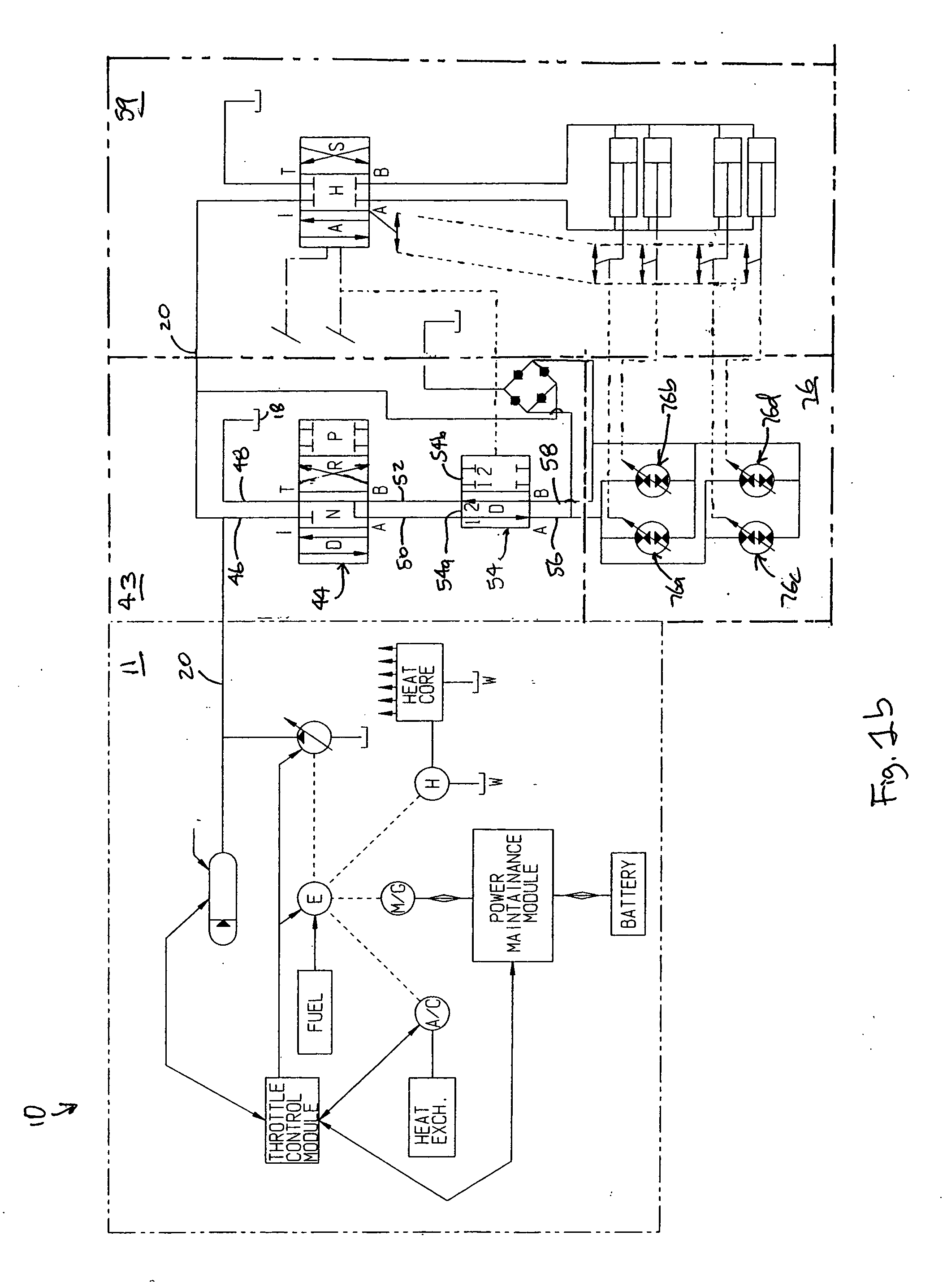 Hydraulic hybrid powertrain system