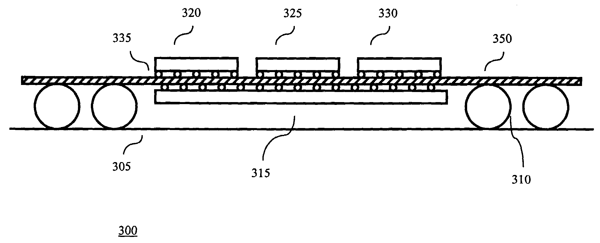 Components, methods and assemblies for multi-chip packages