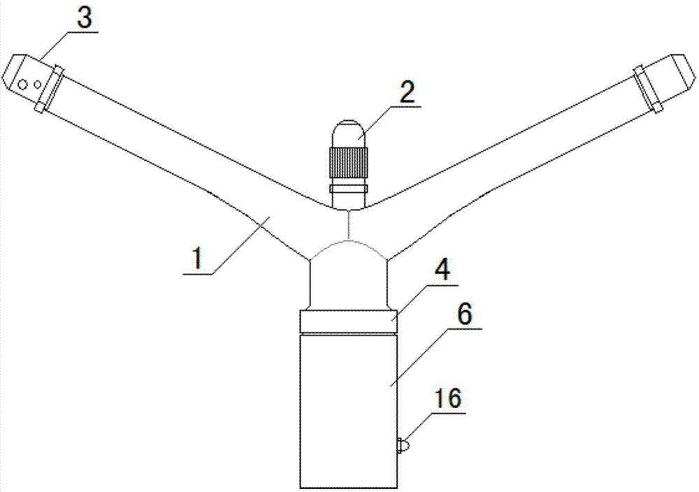 Reflection rotary spray head