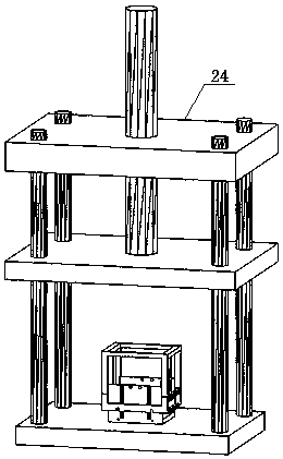 A vertical mechanical model material thin layer cutting device