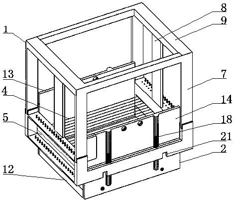 A vertical mechanical model material thin layer cutting device