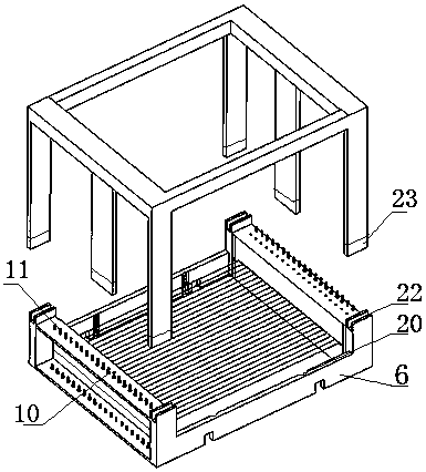 A vertical mechanical model material thin layer cutting device