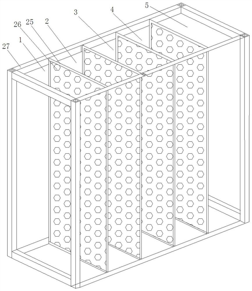 Backflushing maintenance-free detachable modular ecological dam for two-way purification treatment of water body