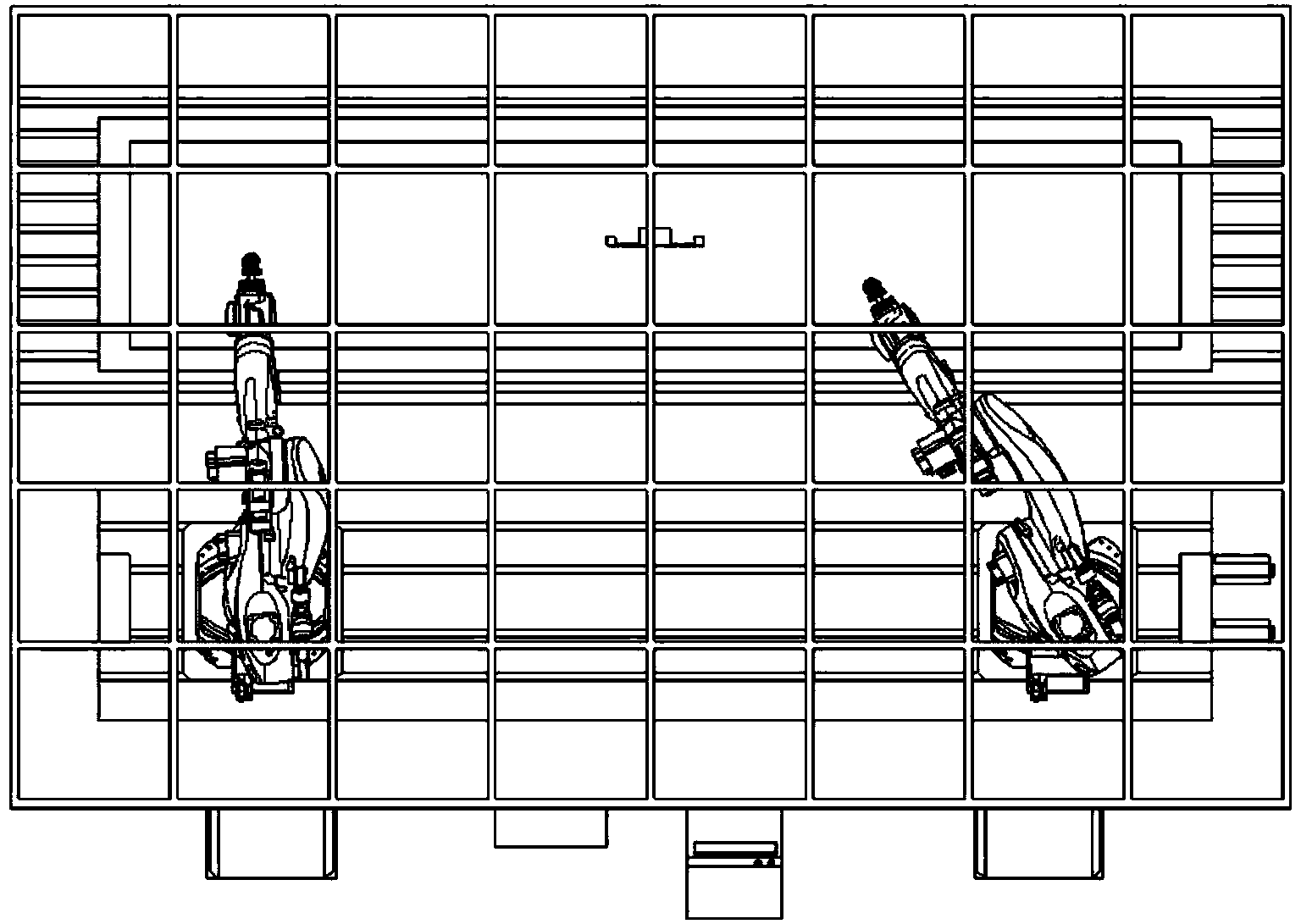 Robot parallel polishing system