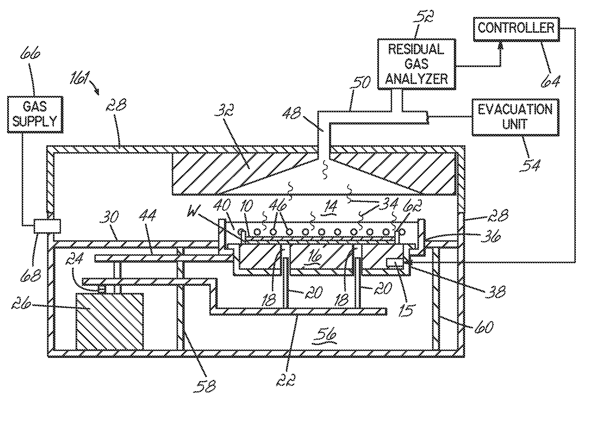 Apparatus and methods for curing a layer by monitoring gas species evolved during baking