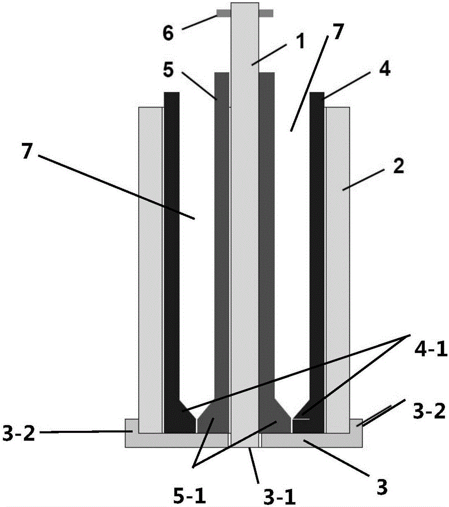 Method and die for preparing long and thin ceramic pipe blank through alternated die pressing