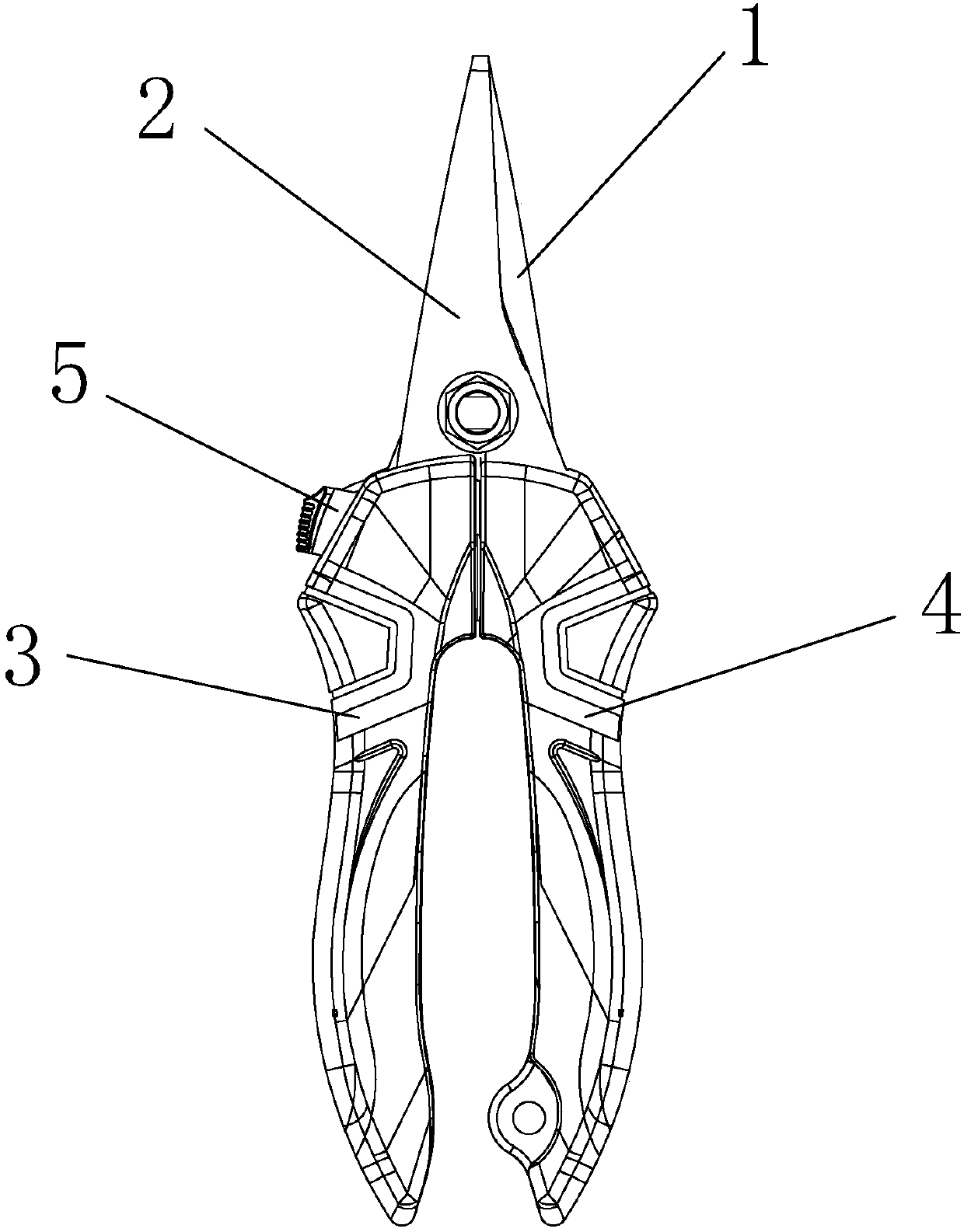 Closed locking device for cutting hipper