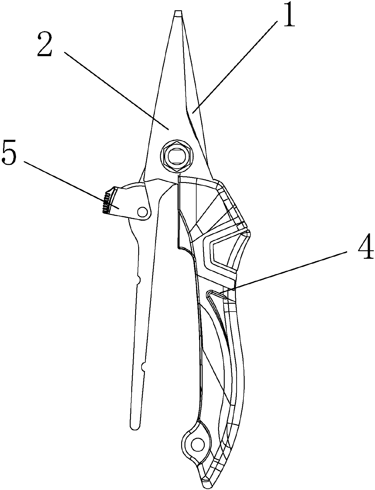 Closed locking device for cutting hipper