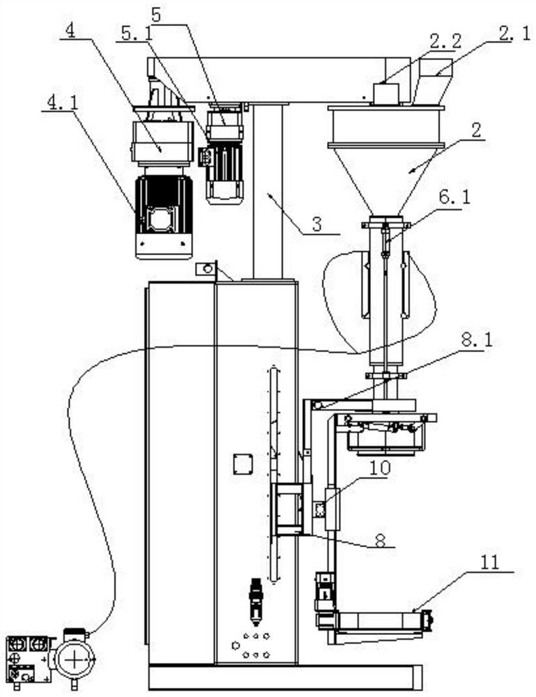 Small automatic degassing packaging machine