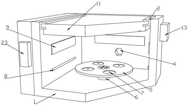 Asphalt material intelligent accelerated aging environment test device based on LED ultraviolet lamp