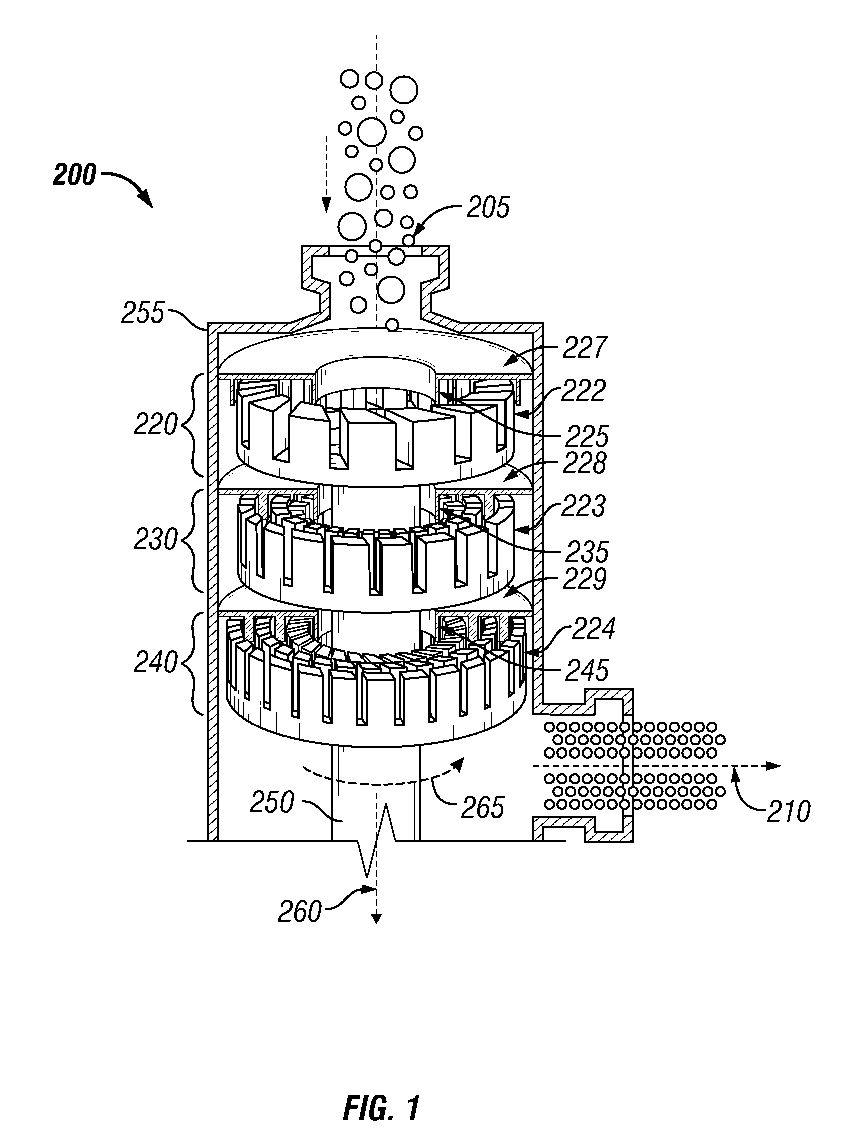 High shear process for the production of acetaldehyde