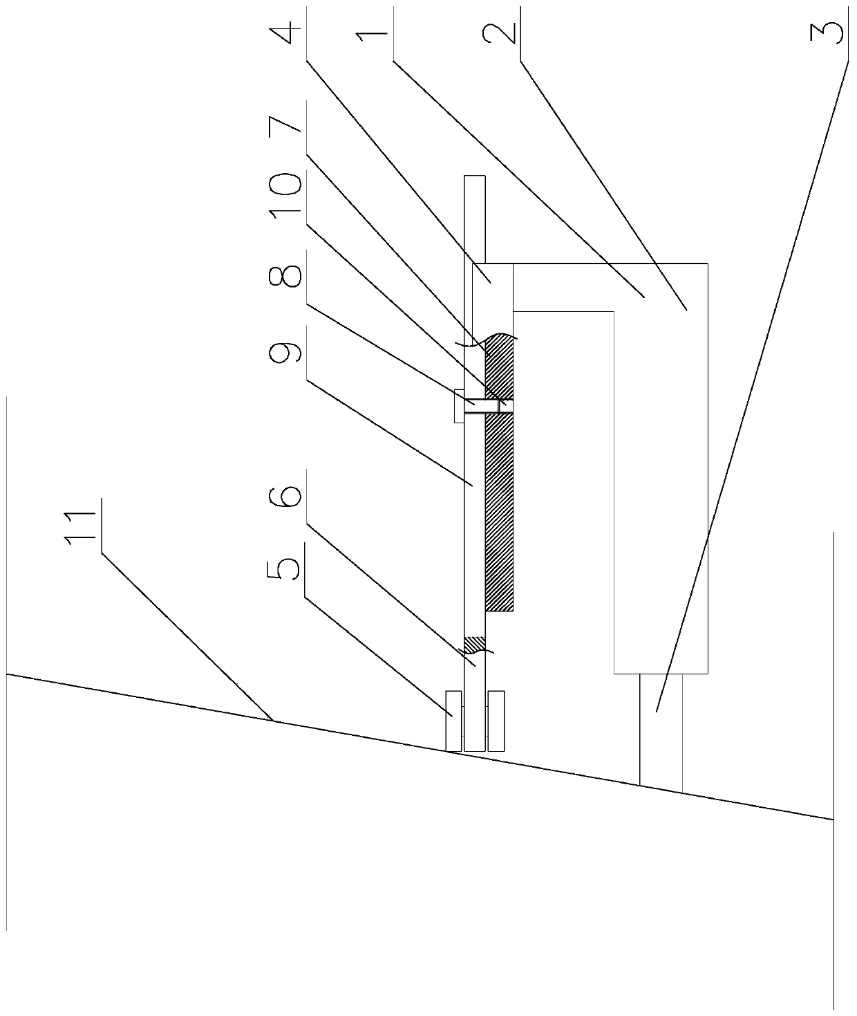 Process for breaking cast-in-place pile through ring cutting method