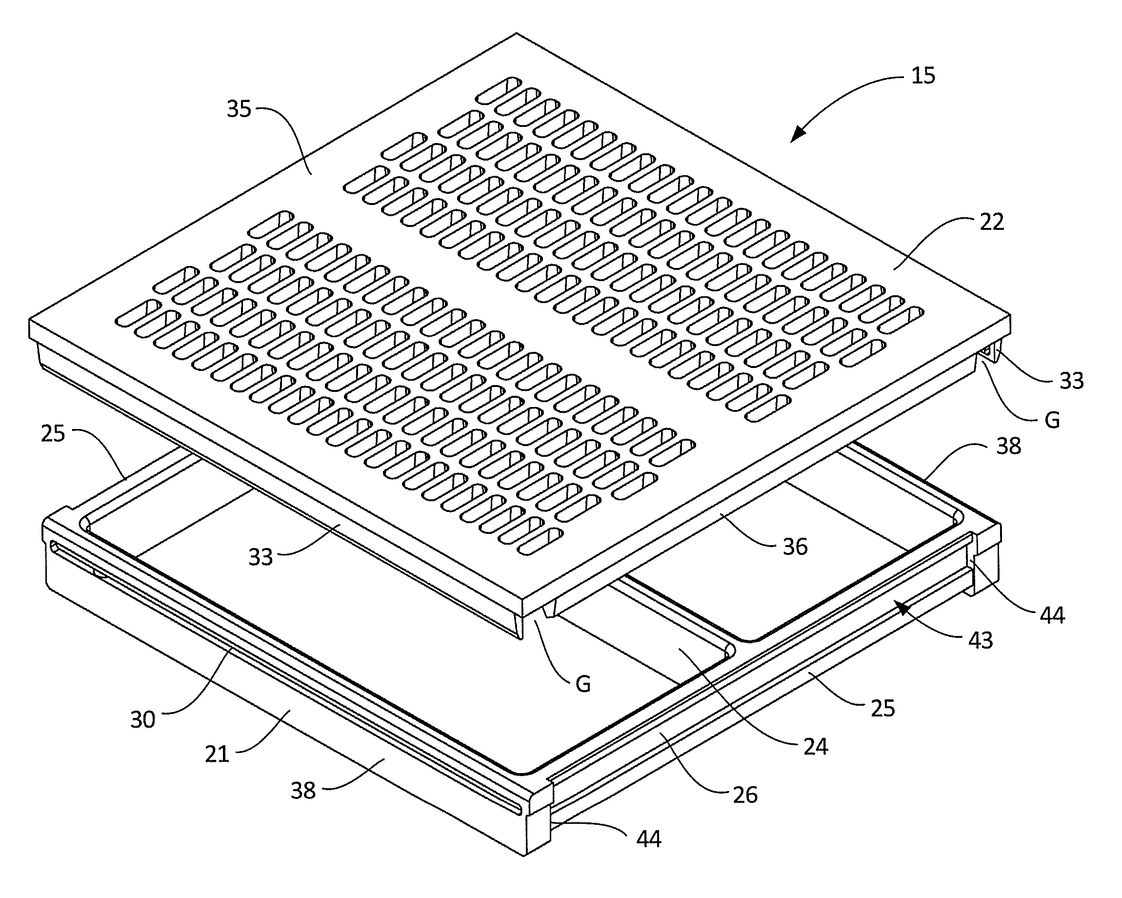 Screening Panel and Method of Fixing