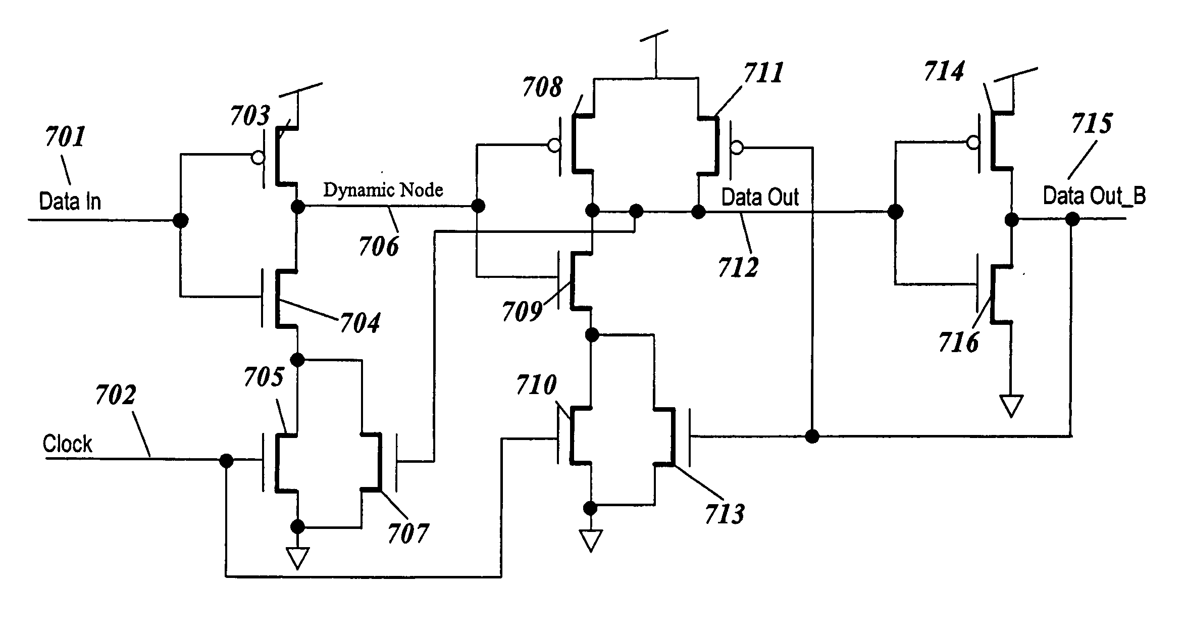 Low switching power limited switch dynamic logic