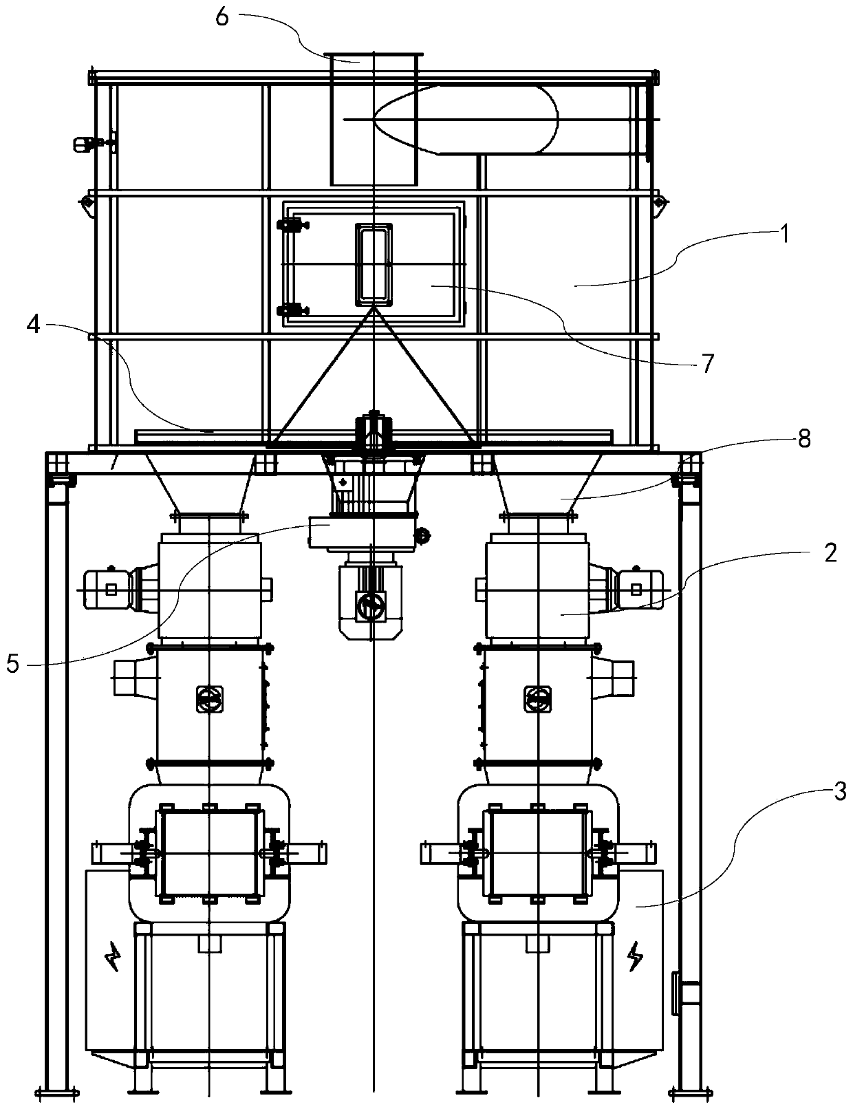 Foam distributing device