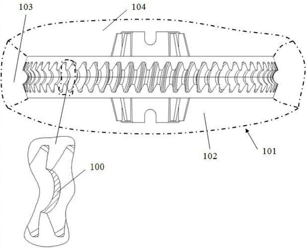 Injection molding method of plastic worm wheel and injection mold assembly