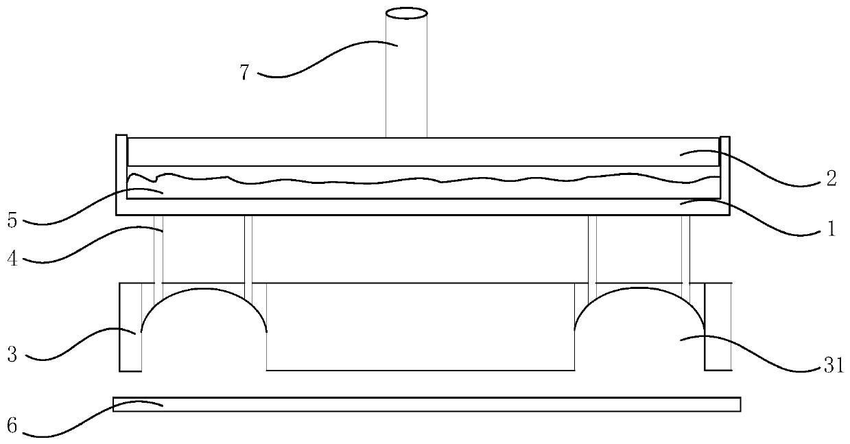 A glass glue printing device