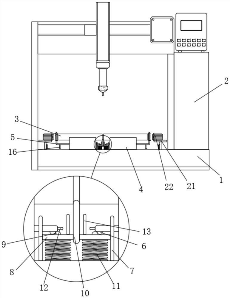 An automatic welding mechanical device that facilitates the docking of workpieces